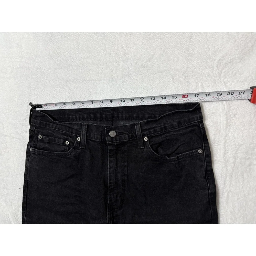 Levis‎ 541 Jeans Mens 34x33 Athletic Tapered Mid Rise Dark Wash Black Denim